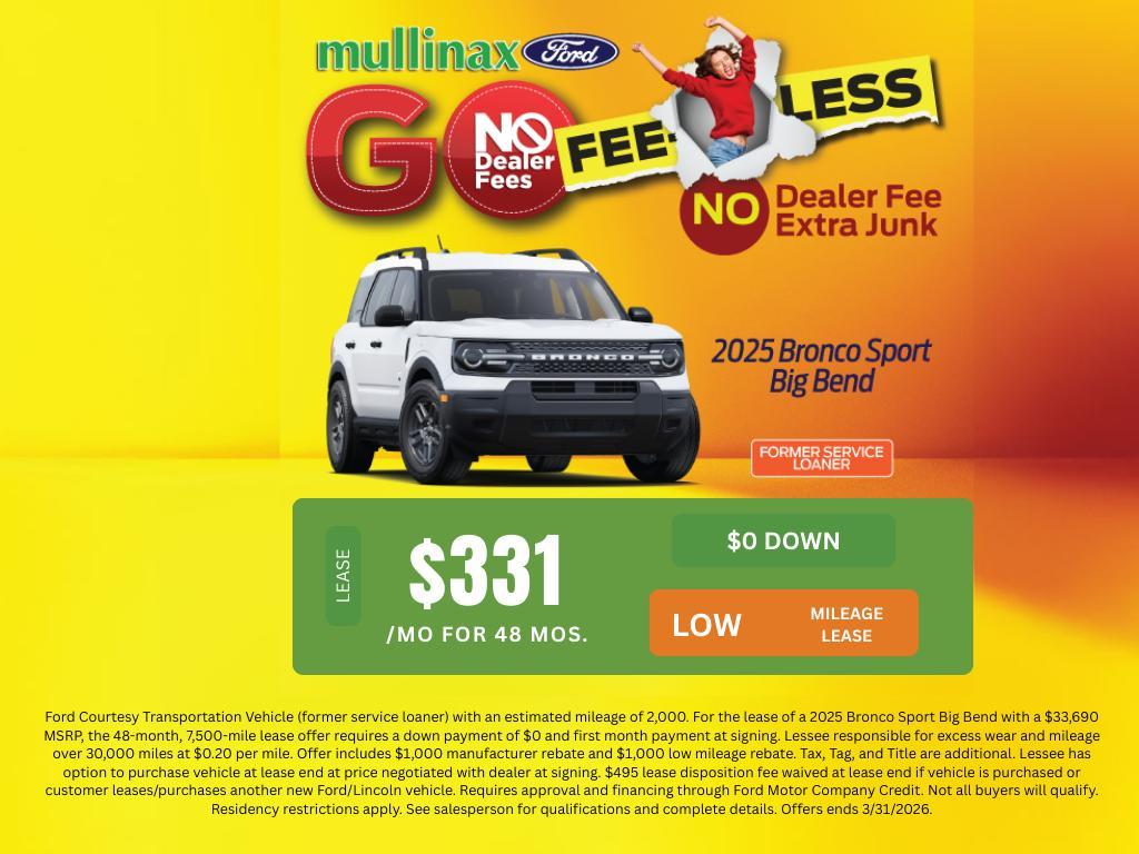 new 2025 Ford Bronco Sport car, priced at $30,984