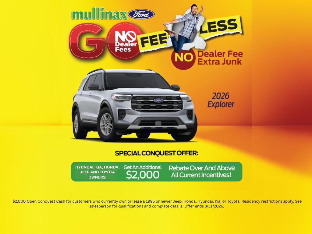 new 2026 Ford Explorer car, priced at $44,877