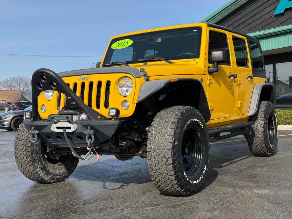 used 2015 Jeep Wrangler Unlimited car, priced at $19,493