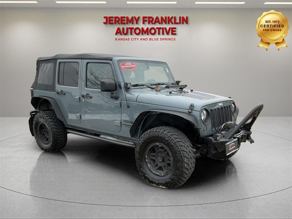 used 2015 Jeep Wrangler Unlimited car, priced at $20,200