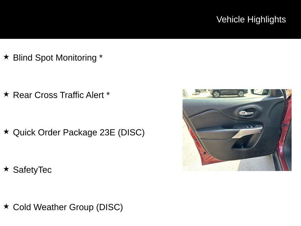 used 2017 Jeep Cherokee car, priced at $15,500
