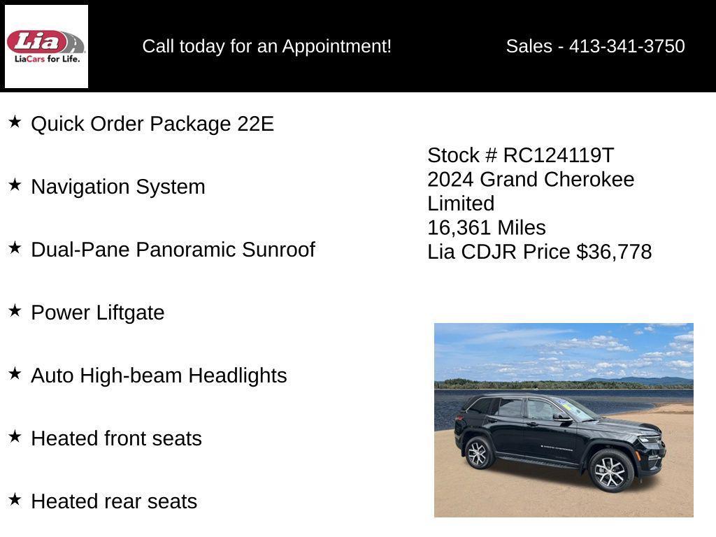 used 2024 Jeep Grand Cherokee car, priced at $37,482