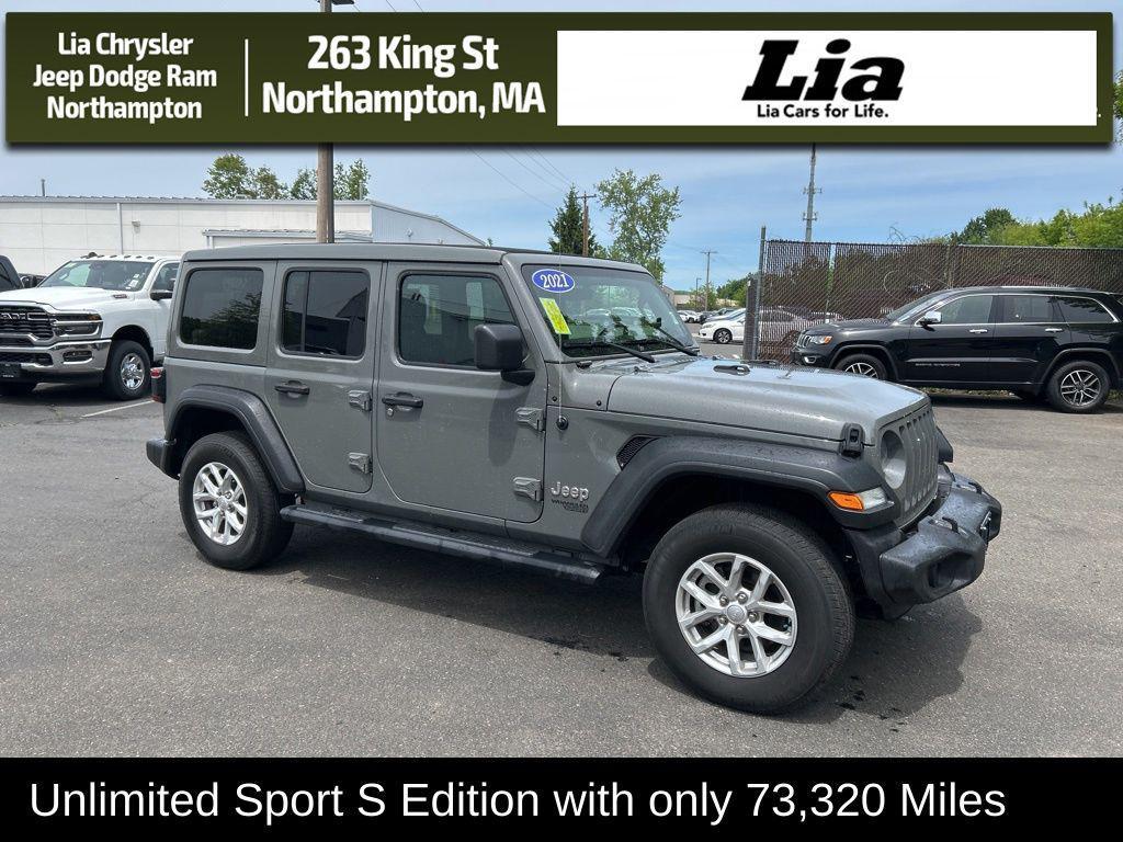 used 2021 Jeep Wrangler Unlimited car, priced at $24,490