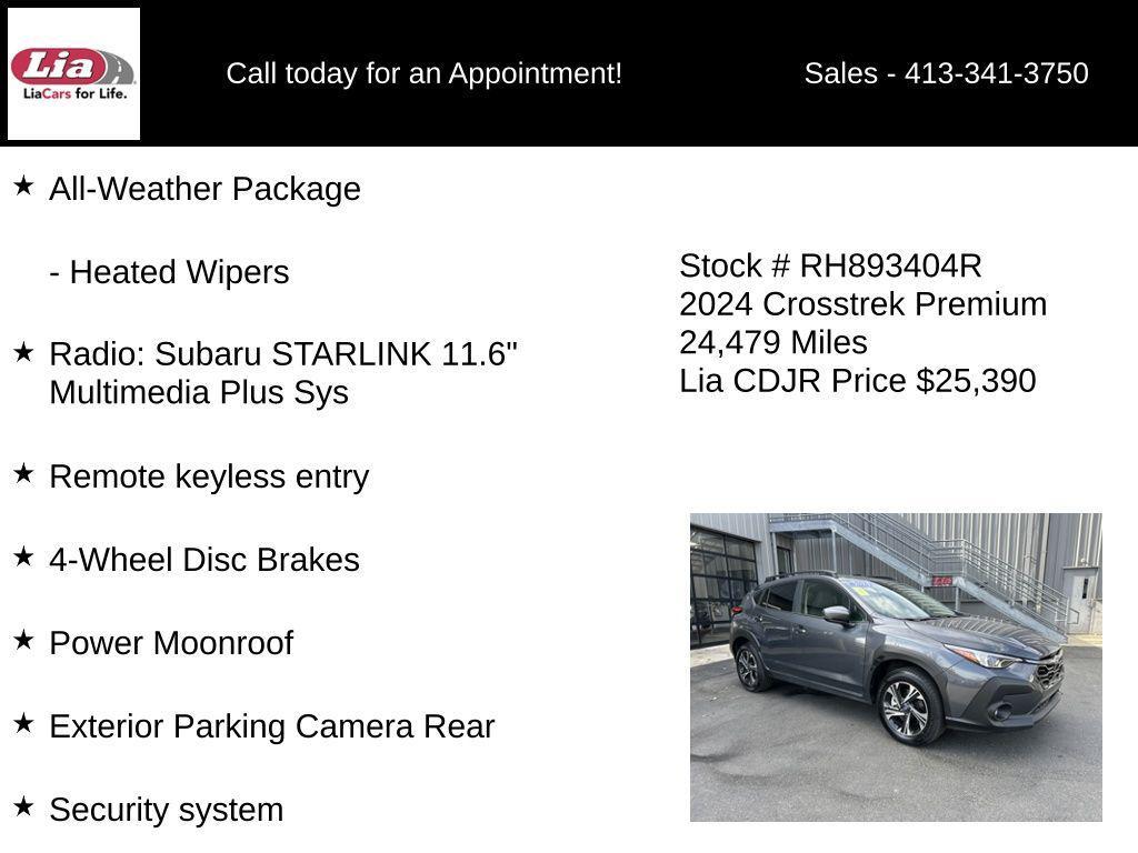 used 2024 Subaru Crosstrek car, priced at $25,686
