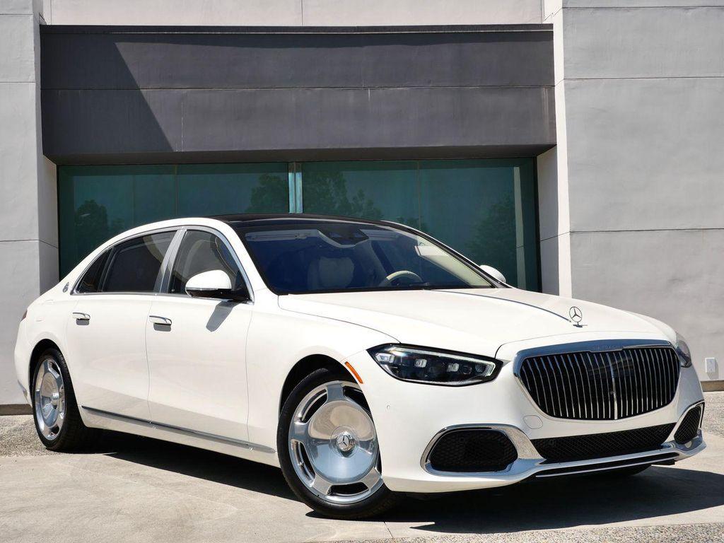 2022 Mercedes-Benz S-Class in Diamond White for sale in the USA