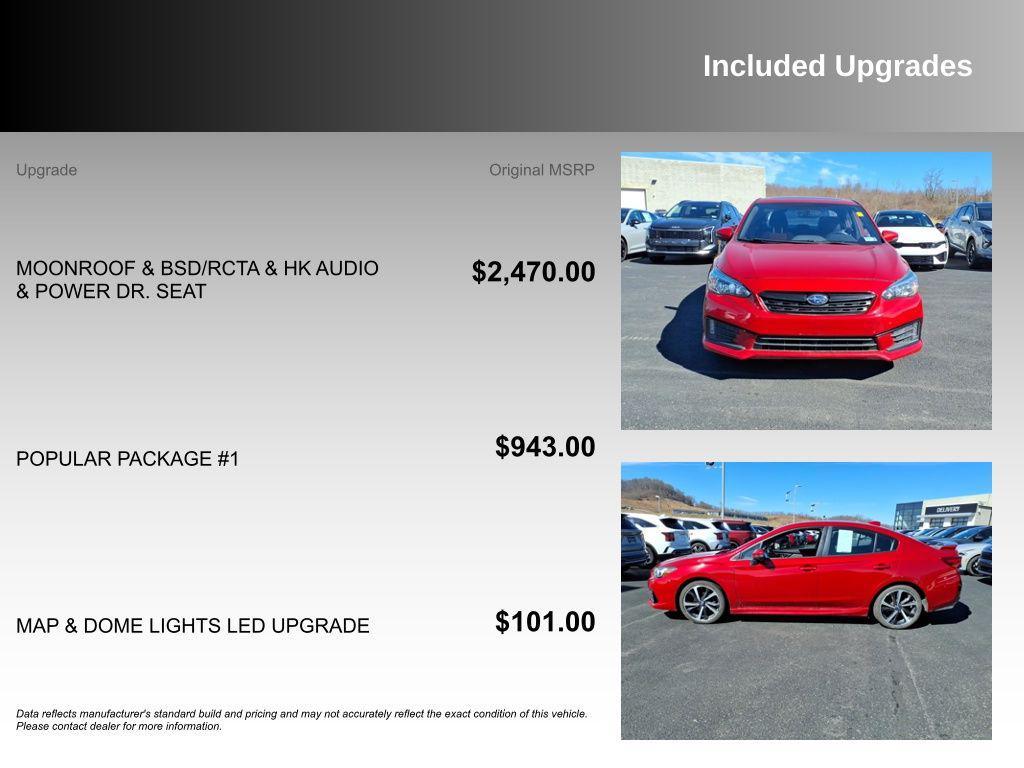 used 2020 Subaru Impreza car, priced at $17,500