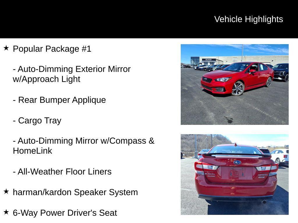 used 2020 Subaru Impreza car, priced at $17,500