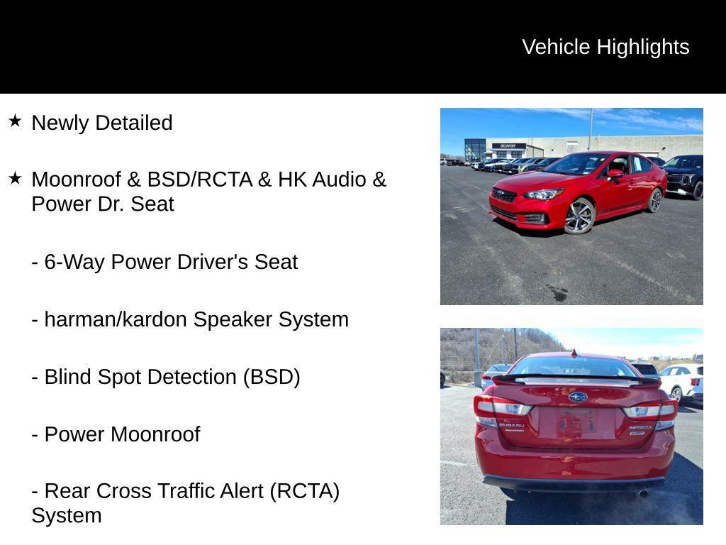 used 2020 Subaru Impreza car, priced at $17,500