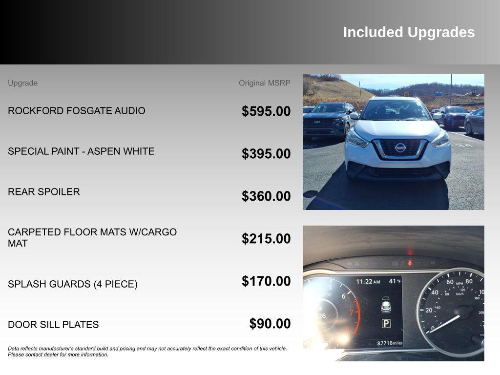 used 2018 Nissan Kicks car, priced at $10,856