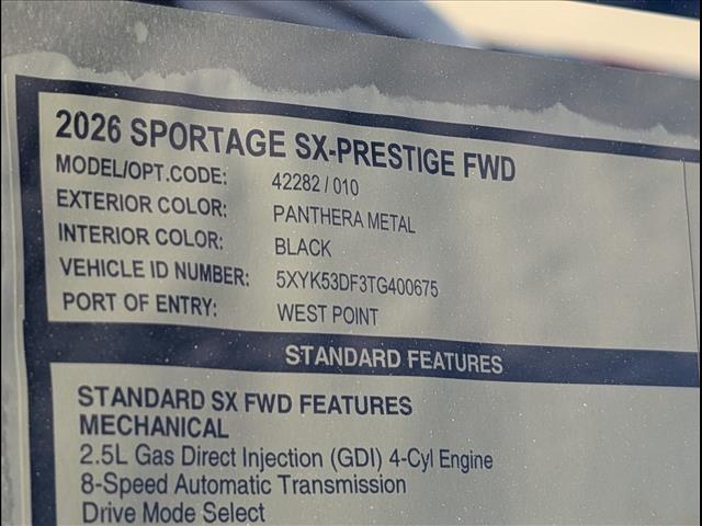 new 2026 Kia Sportage car, priced at $36,605