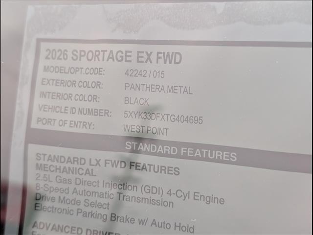 new 2026 Kia Sportage car, priced at $31,610