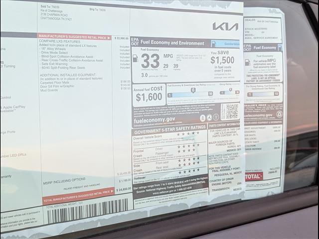 new 2025 Kia K4 car, priced at $23,500