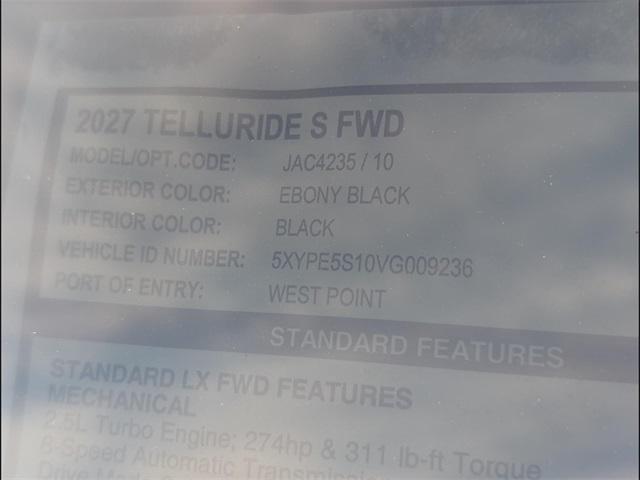 new 2027 Kia Telluride car, priced at $44,380