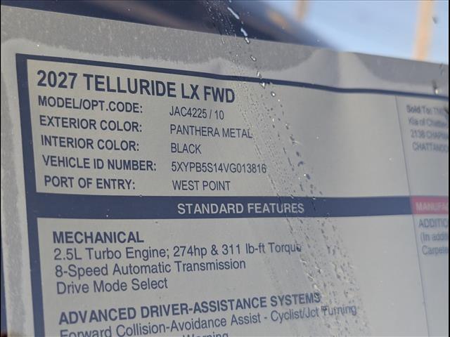 new 2027 Kia Telluride car, priced at $40,985