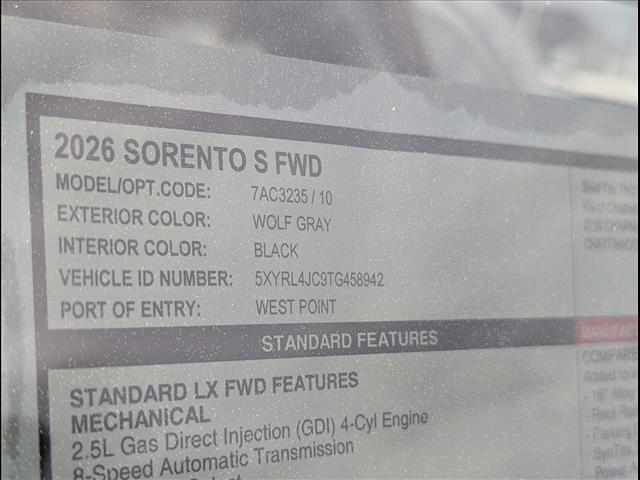 new 2026 Kia Sorento car, priced at $35,750