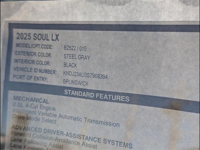 new 2025 Kia Soul car, priced at $21,936