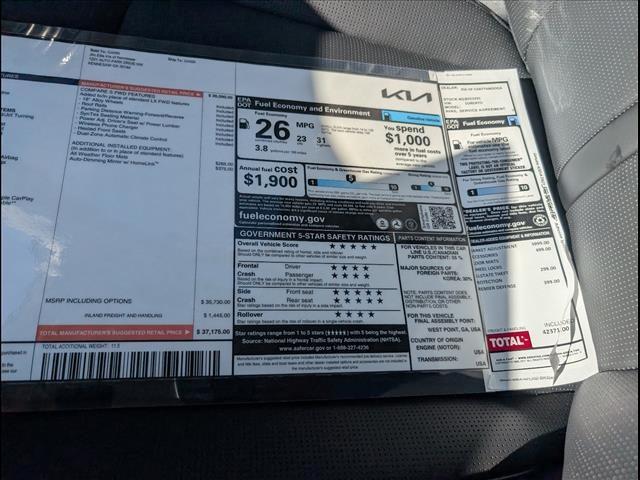 new 2026 Kia Sorento car, priced at $35,420