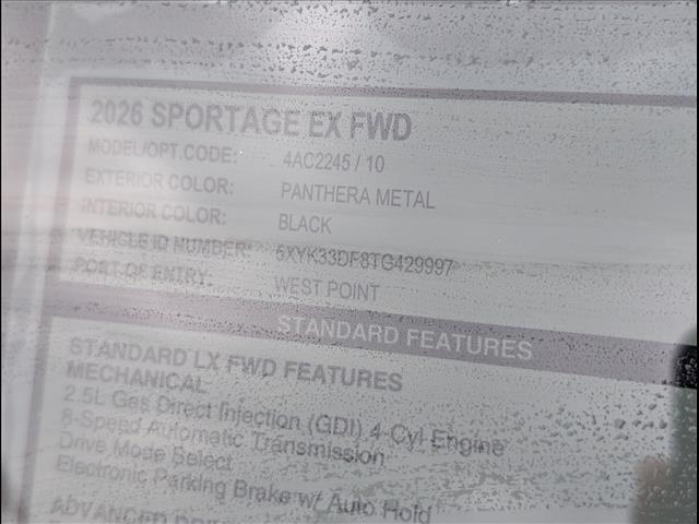 new 2026 Kia Sportage car, priced at $30,755