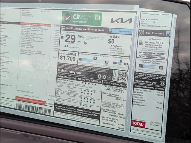 new 2026 Kia K5 car, priced at $28,515