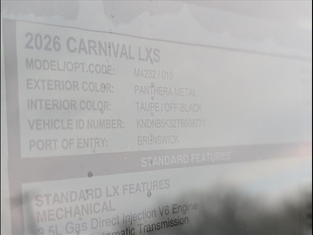 new 2026 Kia Carnival car, priced at $38,820