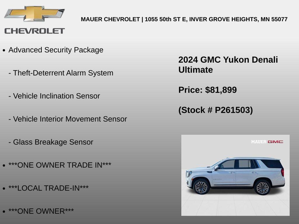 used 2024 GMC Yukon car, priced at $81,899
