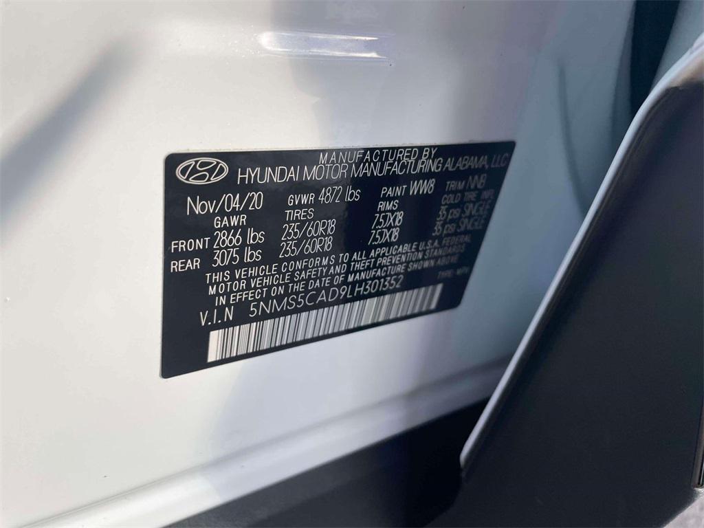 used 2020 Hyundai Santa Fe car, priced at $22,495