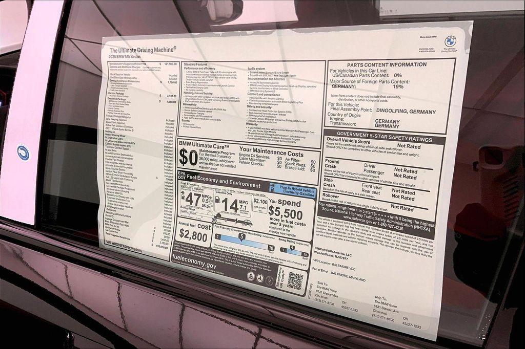 new 2026 BMW M5 car, priced at $132,910