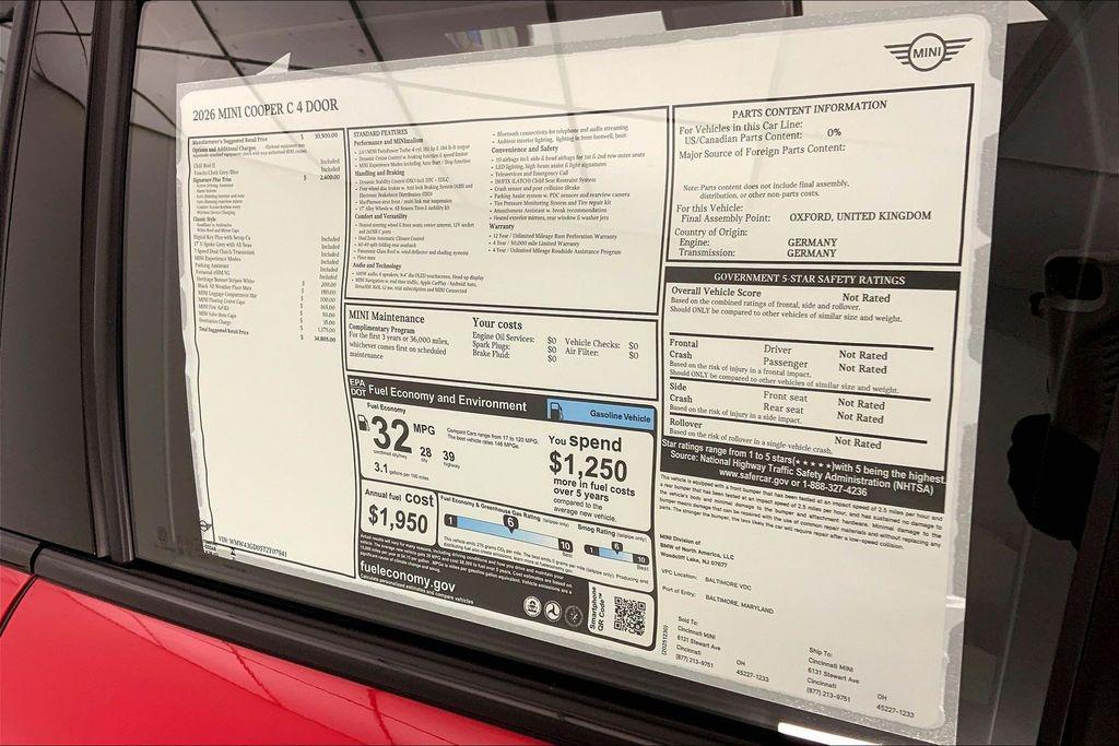 new 2026 MINI Hardtop car, priced at $34,805