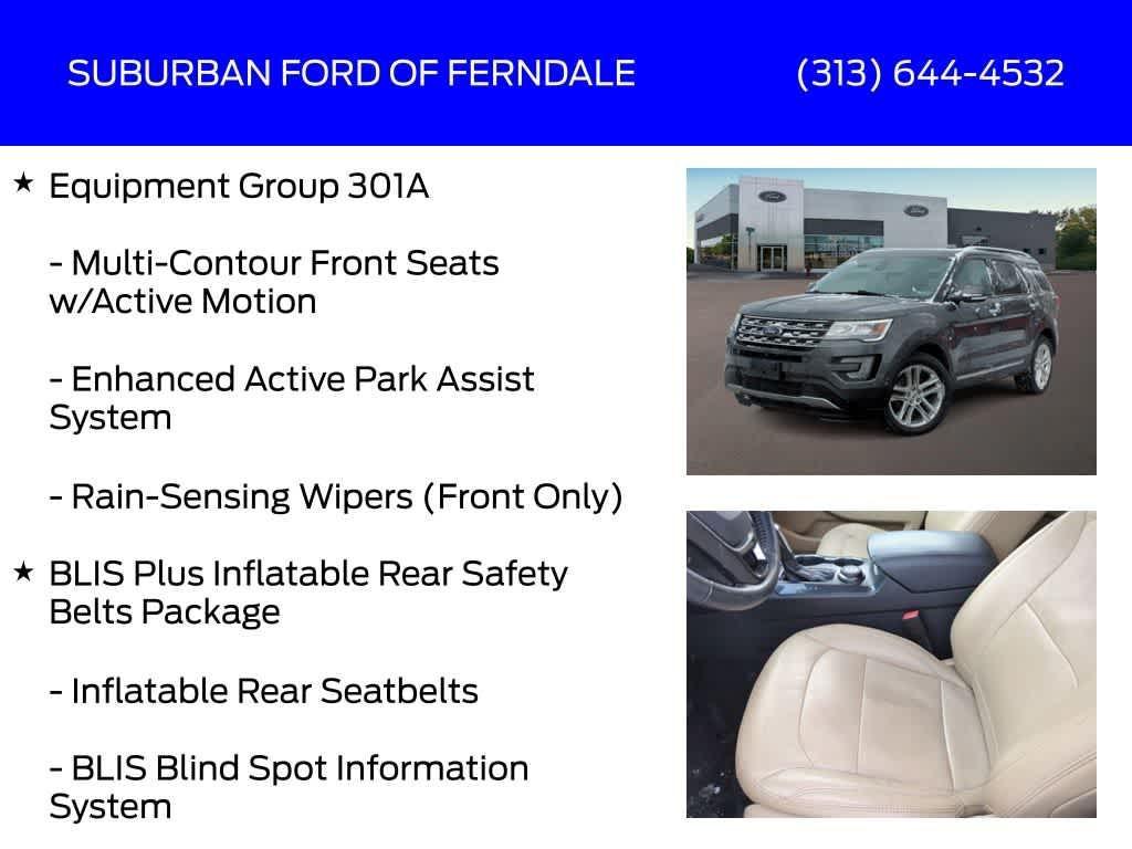 used 2017 Ford Explorer car, priced at $16,989