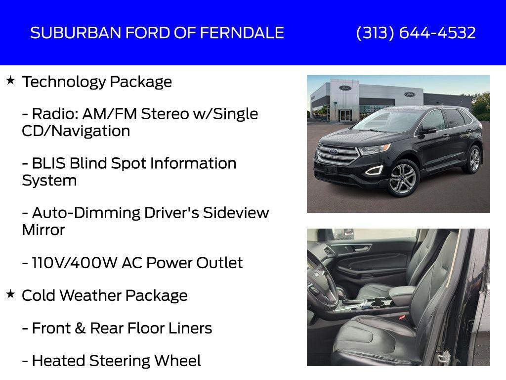 used 2017 Ford Edge car, priced at $16,479