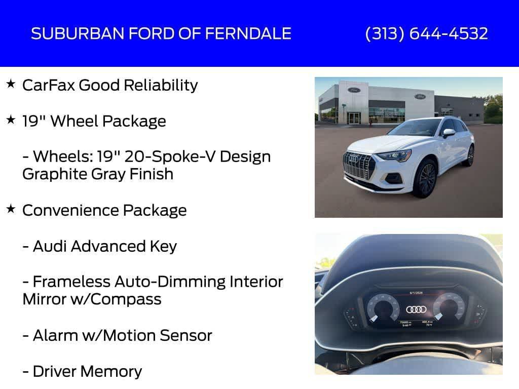 used 2022 Audi Q3 car, priced at $21,739