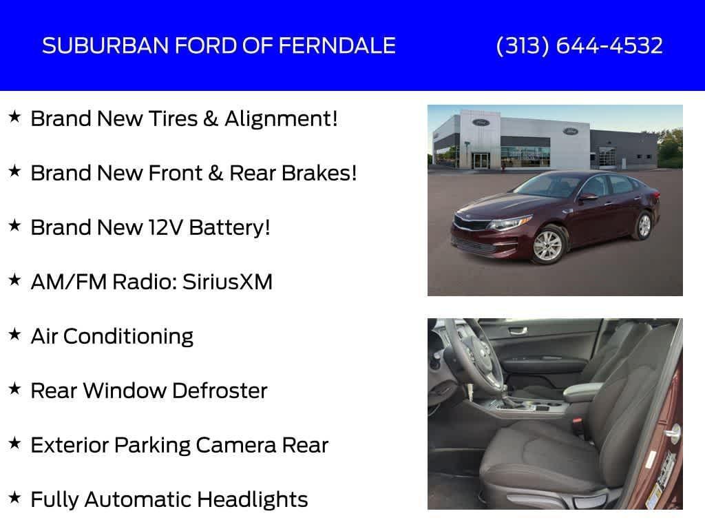 used 2017 Kia Optima car, priced at $12,239