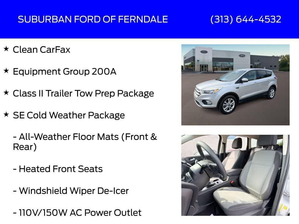 used 2017 Ford Escape car, priced at $9,539
