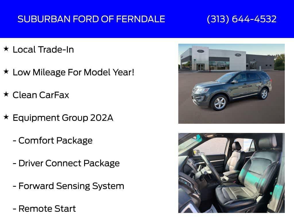 used 2016 Ford Explorer car, priced at $15,239