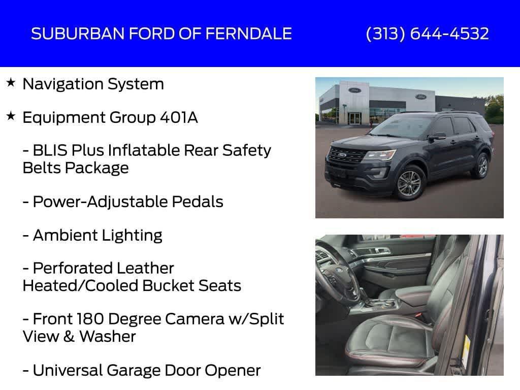 used 2017 Ford Explorer car, priced at $13,159