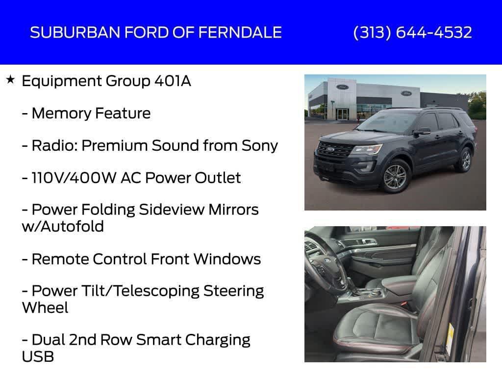 used 2017 Ford Explorer car, priced at $13,159