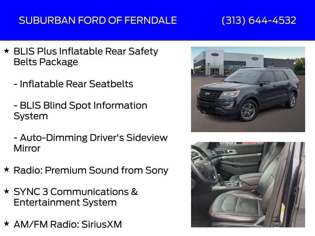 used 2017 Ford Explorer car, priced at $13,159