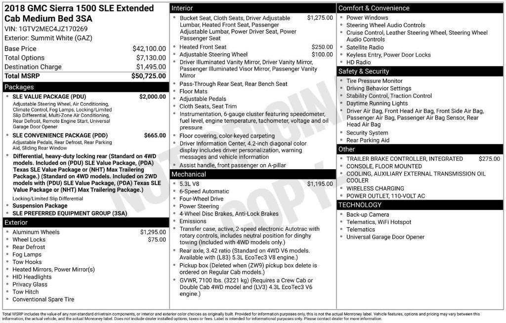 used 2018 GMC Sierra 1500 car, priced at $17,989