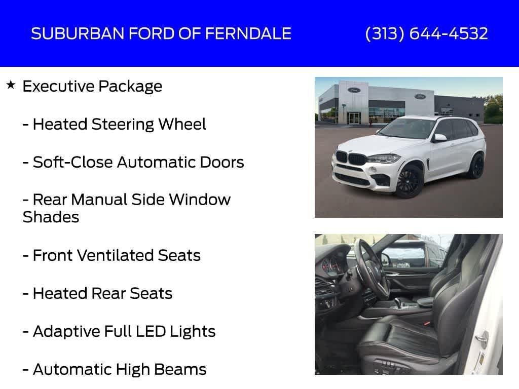 used 2017 BMW X5 M car, priced at $27,209