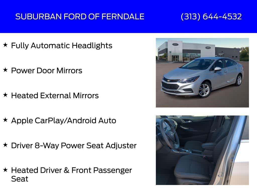 used 2017 Chevrolet Cruze car, priced at $12,239