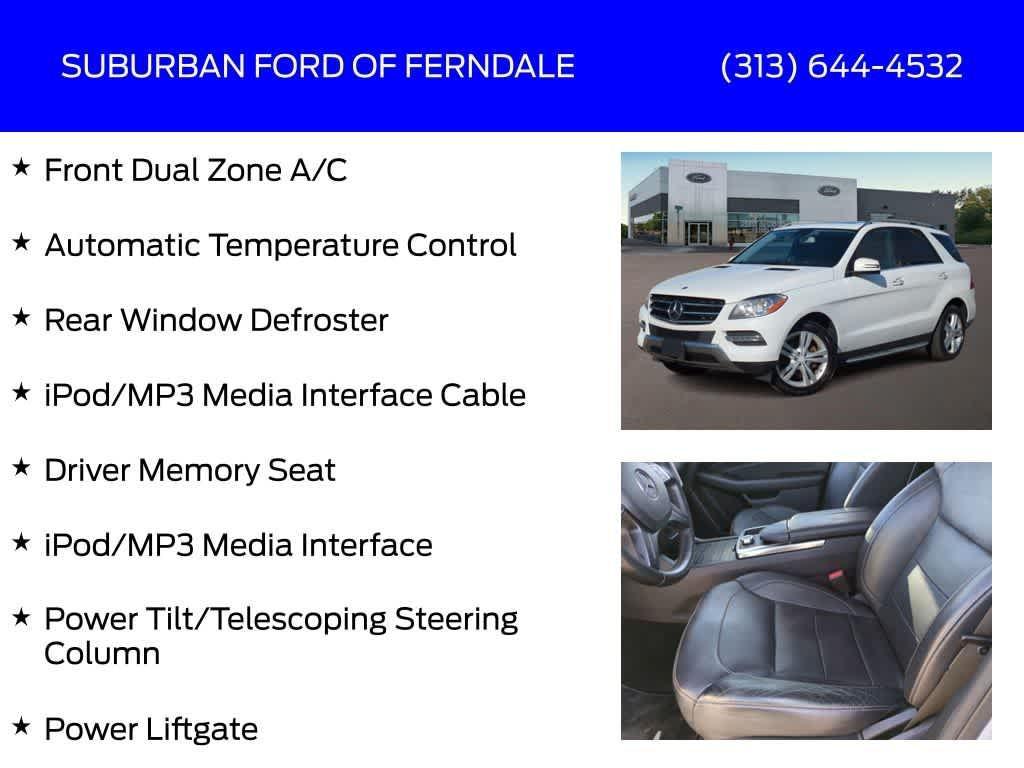 used 2014 Mercedes-Benz M-Class car, priced at $8,989