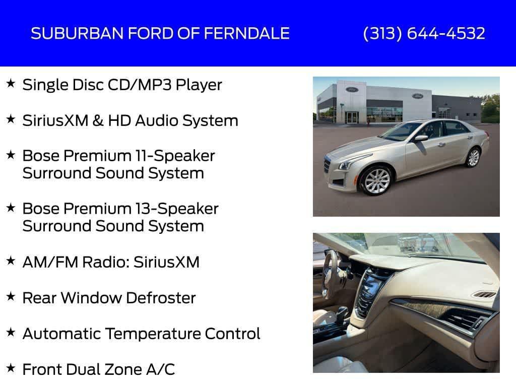 used 2014 Cadillac CTS car, priced at $11,239