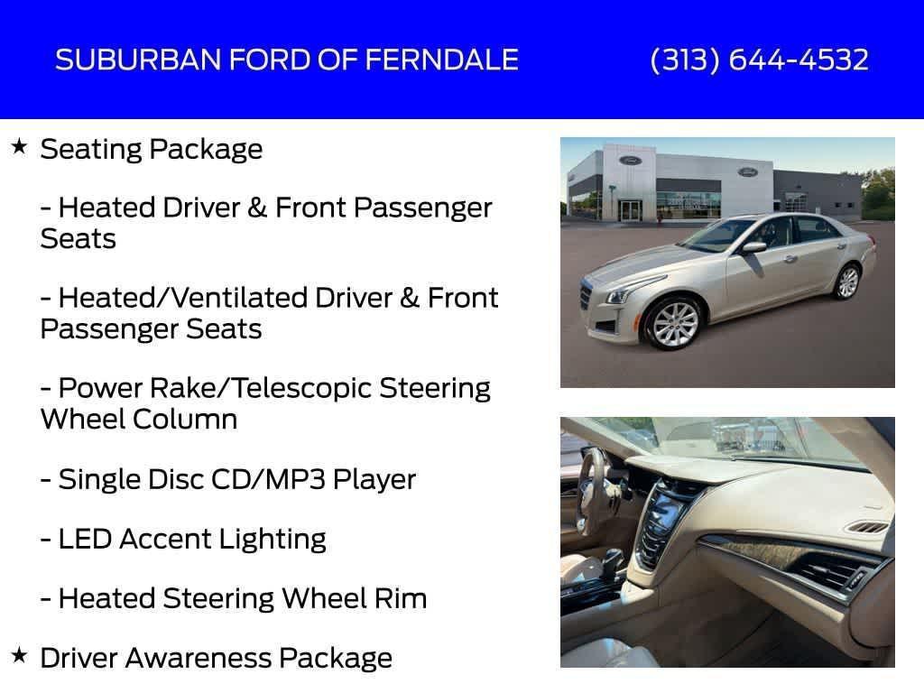 used 2014 Cadillac CTS car, priced at $11,239