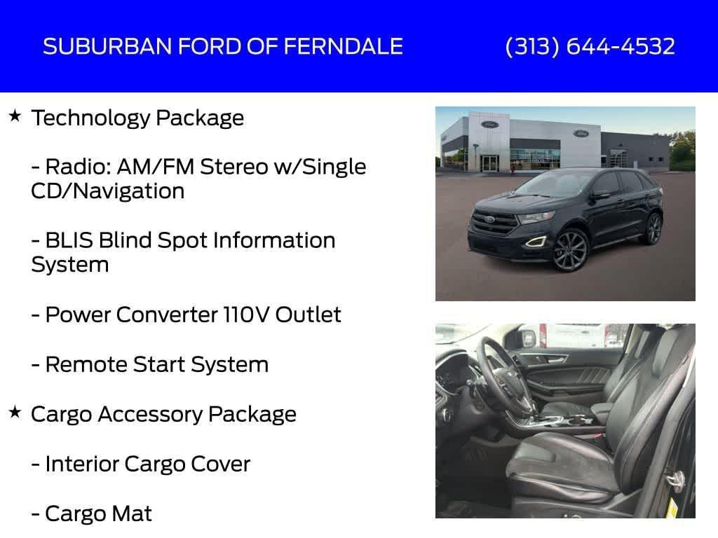 used 2015 Ford Edge car, priced at $6,989