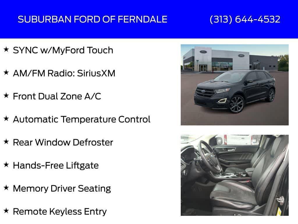used 2015 Ford Edge car, priced at $6,989
