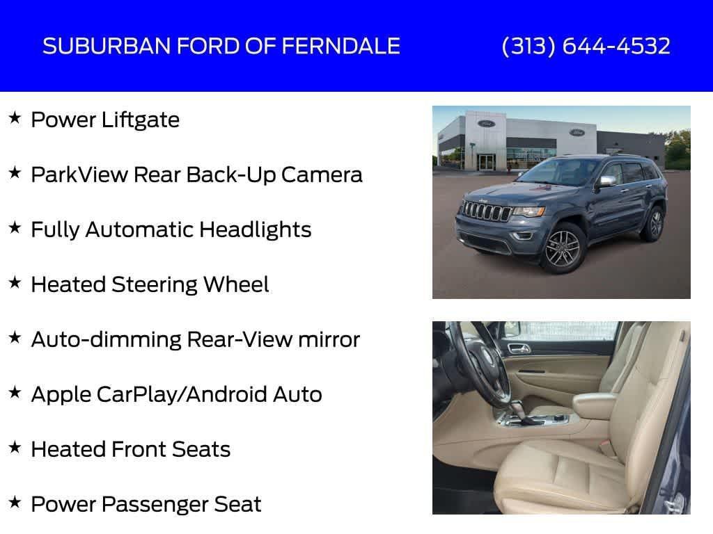 used 2020 Jeep Grand Cherokee car, priced at $18,989