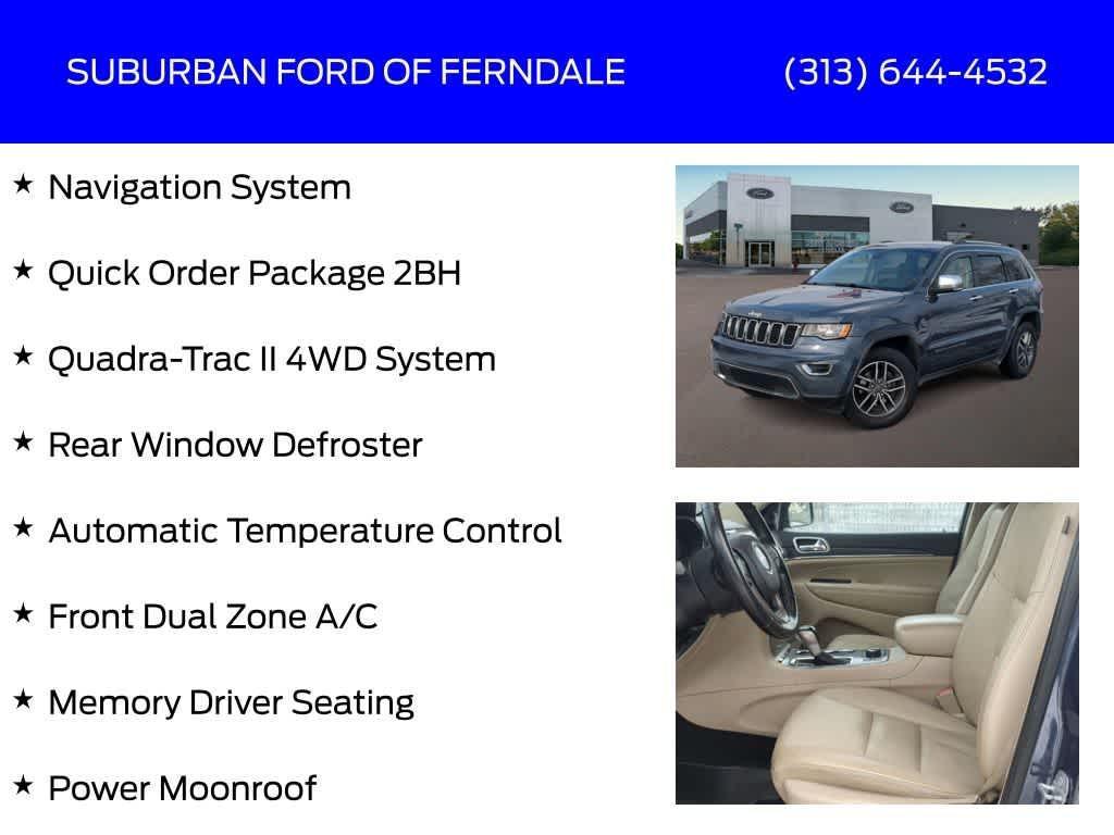 used 2020 Jeep Grand Cherokee car, priced at $18,989