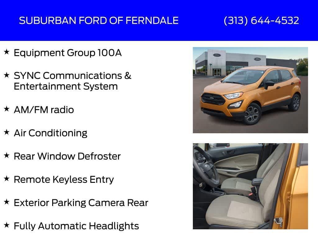 used 2021 Ford EcoSport car, priced at $10,959