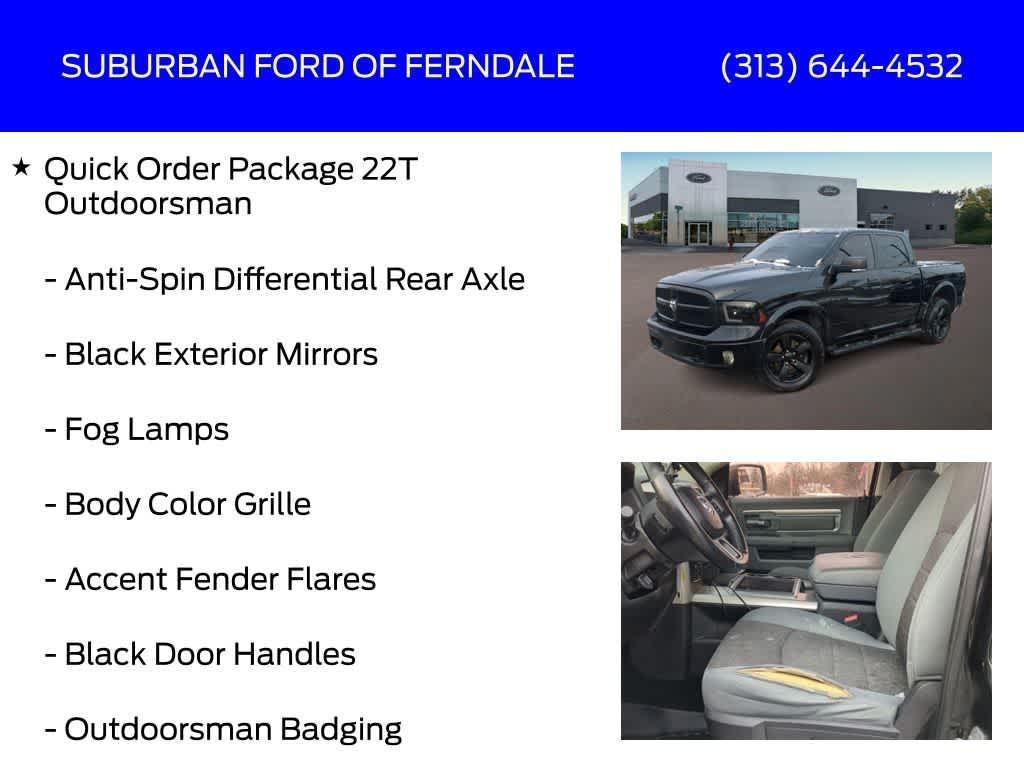 used 2015 Ram 1500 car, priced at $15,989