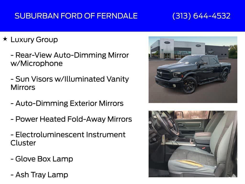 used 2015 Ram 1500 car, priced at $15,989